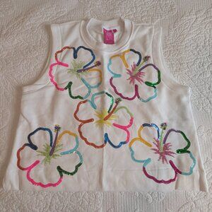 Queen of Sparkles Hibiscus Tank